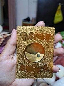 Pokemon Golden Pikachu Mega Ampharos Card