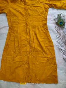 Khadi Meterial Dress Knee Length