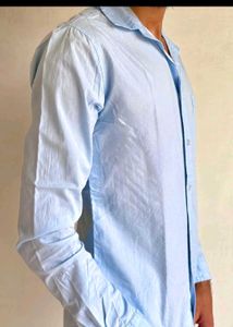 Dennis Lingo Blue Shirt 38 inch S Size