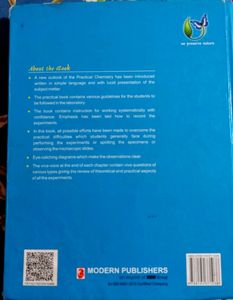 Chemistry Practical Book (MODERN&#39;S abc)