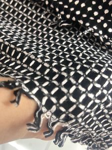 Black &amp; White Dotted Stole