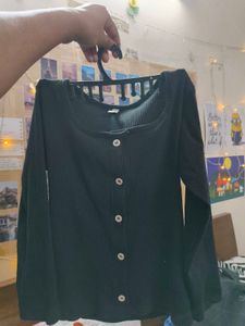 Long Sleeve Black Top