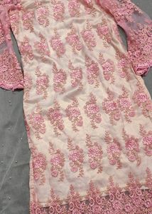 Heavy Embroidered Pink 🩷 Kurta