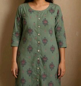 Floral Print Kurta
