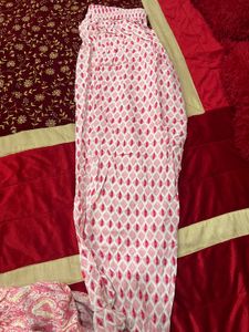 Elegant Pink Printed Kurta Set