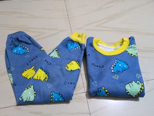 Cute Dino Pajama Set