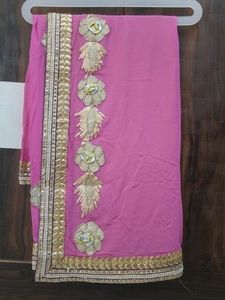 Green &Pink Colour Sadi