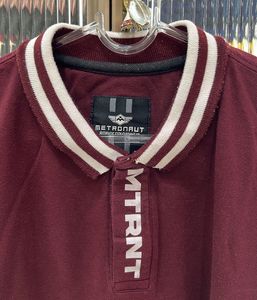 Burgundy Polo T-Shirt - Casual Style