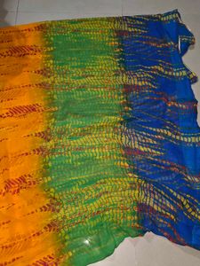 Elegant Yellow multicolour Saree