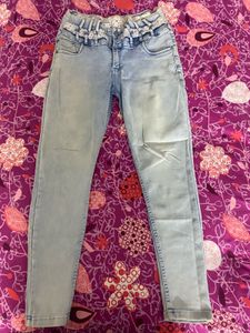 Stylish Light Wash Denim Jeans