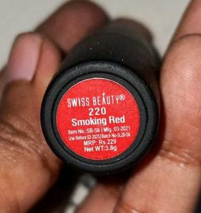 Swiss Beauty Smoking Red Lipstick