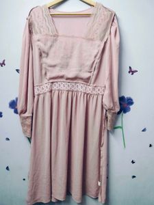 Blush Pink Lace Dress