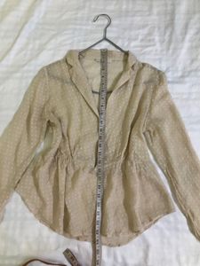 Soft Sheer Blouse Fits smS/M