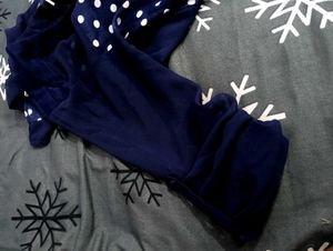 Navy Polka Dot Top