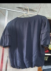 Navy Blue Balloon Top