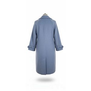 Elegant Blue Trench Coat