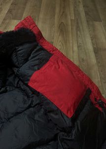 converse red hooded jacket