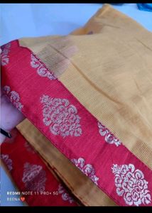 Yellow Supernet Saree💥 Price Drop