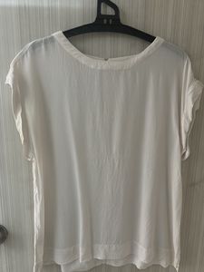 Women Plain White Formal Top
