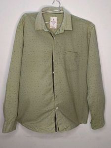 Green Patterned Casual Shirt