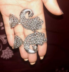 Peacock Jhumka Earrings