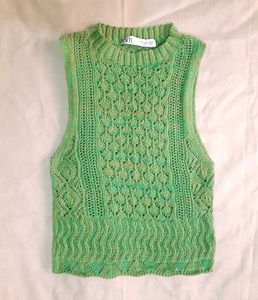Zara Green Knit Vest