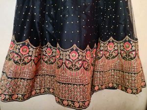 Black Embellished Lehenga Choli Set