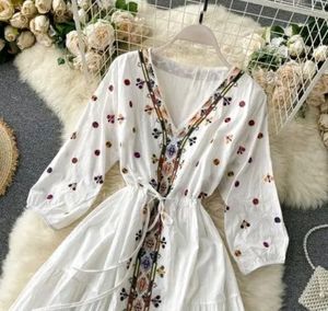This Is Totally New Cotton Embroidery Dress