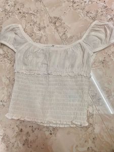 H&M KIDS OFF WHITE TOP