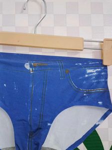 (1300)Denim Print Briefs