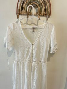 white beauty H&amp;M dress