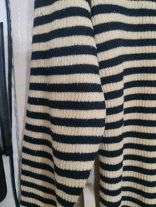 Striped Turtleneck Long Sleeve Top