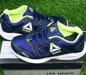 Reebok Navy & Green Running Shoes