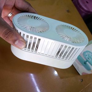 NEW DOUBLE MOTOR RECHARGBLE FAN