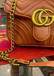 Gucci Marmont Matelasse Mini Bag – Caramel Brown