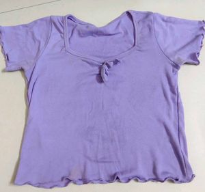 Cute Purple Crop Top 🥹