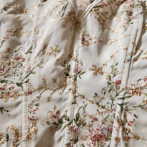 Off-white Tie-up Corset Top