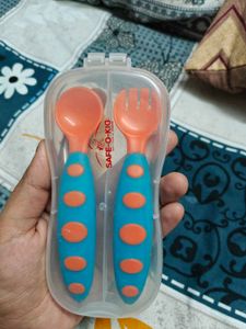 Safe o kid Baby Fork &amp; Spoon Set