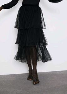 ZARA tulle tiered skirt