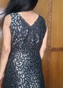 Elegant Black &amp; Gold Dress