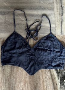 Denim Bralette Top