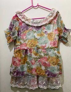 Cute Floral Lace Top 32