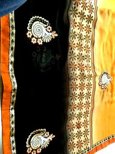 Elegant Embroidered Saree