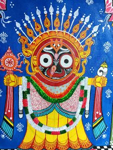 Shree Jagarnath Pattachitra(hand Made Painting)