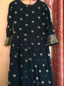 Elegant Dark Green Ethnic Gown