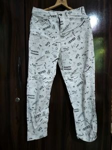 Printed White Jeans from Max