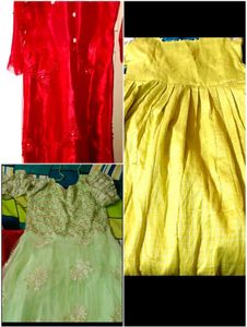 3 Weeding Frocks  Combo