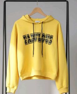 Yellow 'Fabulous' Hoodie