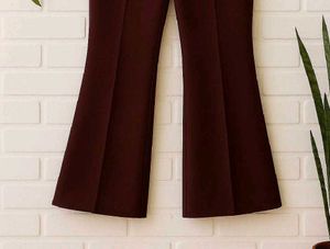 Flared Maroon Pants