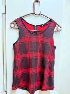 Sleeveless Zip-Back Top